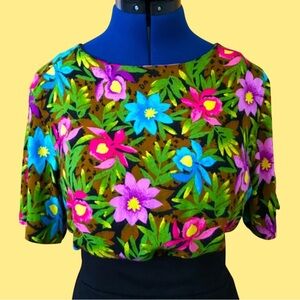 Vintage SAG HARBOR Union Made Floral blouse